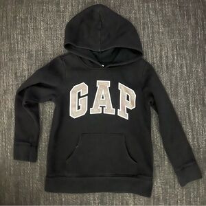 Gap Kids Big Spellout Black Hoodie Size M